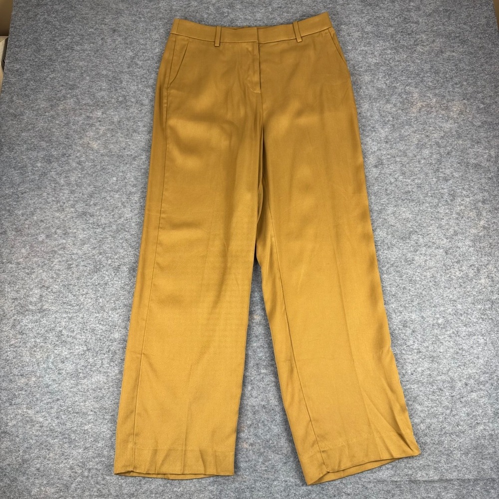 J Crew Ingrid Gramercy High Rise Cappuccino Trouser Pants 30" Lyocell Womens 6‎